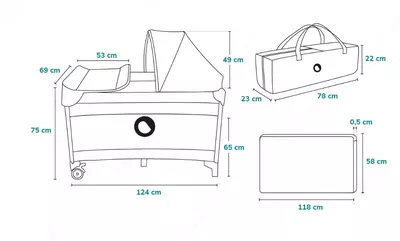 Lionelo Sven Plus 🇵🇱(Польша) Кроватка-Манеж многофункциональный. с рождения