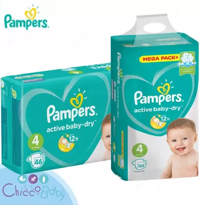 Подгузники Pampers Active Baby-Dry
