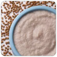 Echki sutidagi Fleur Alpine karabuğday pyuresi