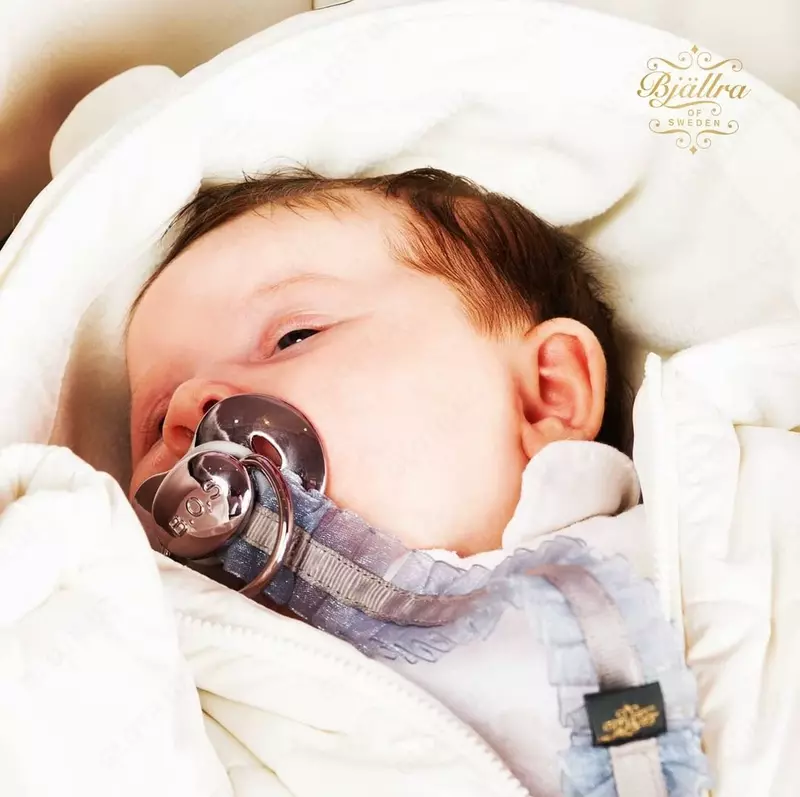 Пустышка-соска Bjallra of Sweden - родом из Швеции! - металлик
