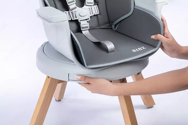 Стульчик для кормления Bibz от JIKEL 🇫🇷 (Франция) 360° трансформер 3 в 1