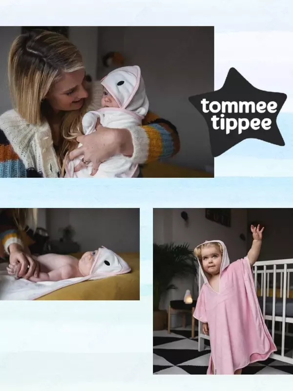 🧼 Мягкие полотенчики пончо от Tommee Tippee