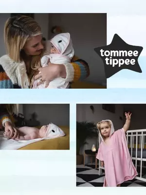 🧼 Мягкие полотенчики пончо от Tommee Tippee