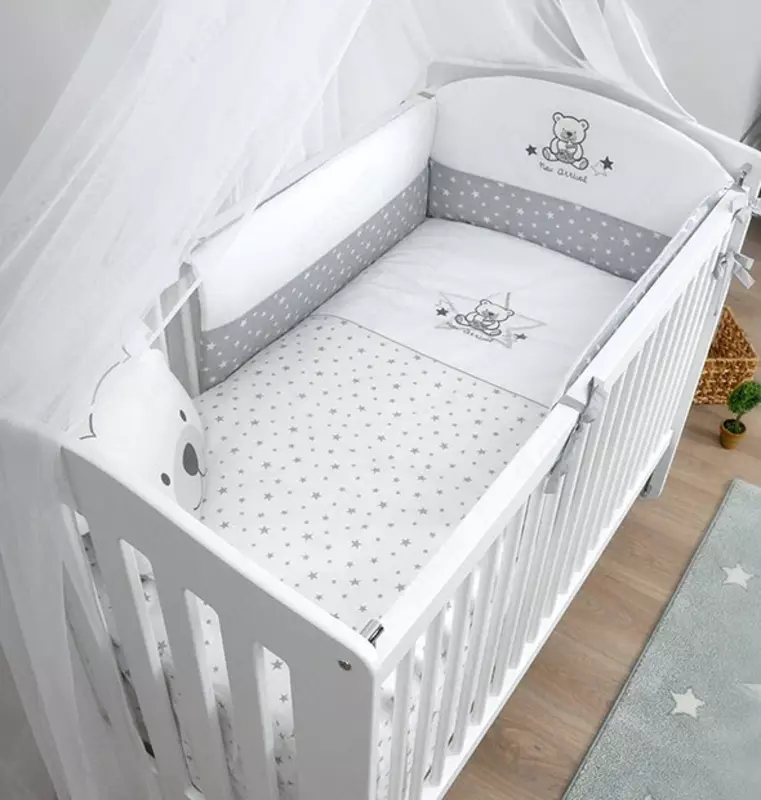  Almila Sofy mayatnikli bolalar uchun yogoch beshik (Turkiya) - 