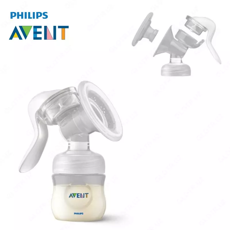 🍼 Ручной молокоотсос с бутылочкой Philips Avent Natural