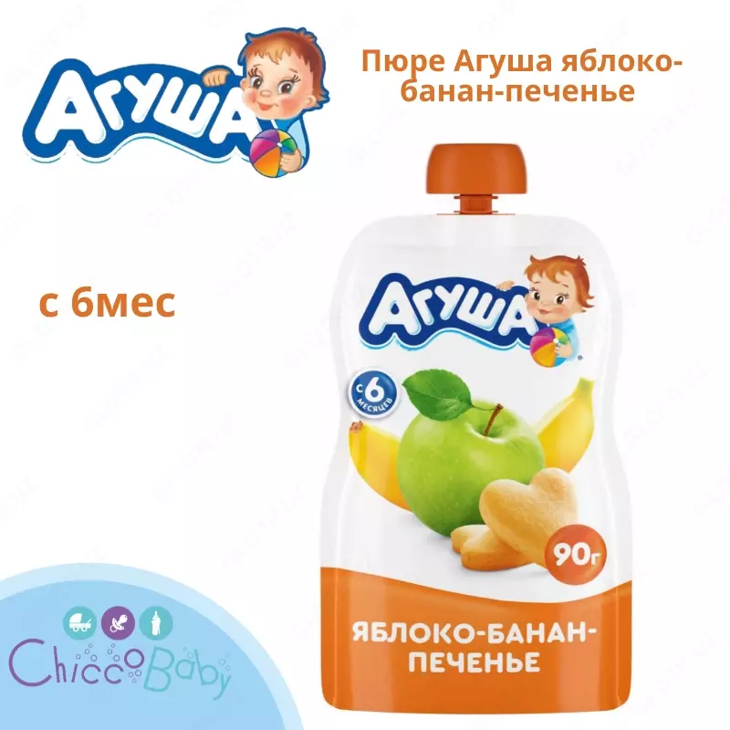 Pyuresi Agusha olma-banan-pechene