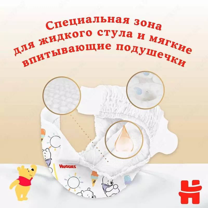 Yangi tug'ilgan chaqaloqlar uchun huggies Elite Soft № 1 tagliklar 3-5 kg, 20 dona