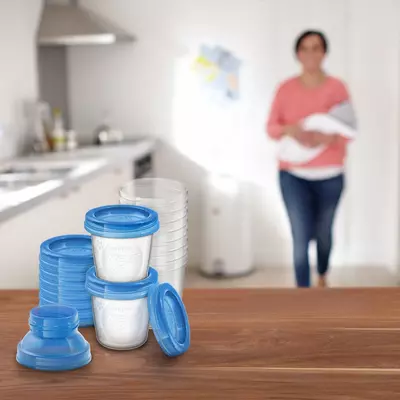 🍼Набор контейнеров Philips Avent с крышкой для хранения грудного молока🤱🏻