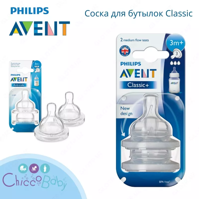 Соска для бутылочки Philips AVENT Classic