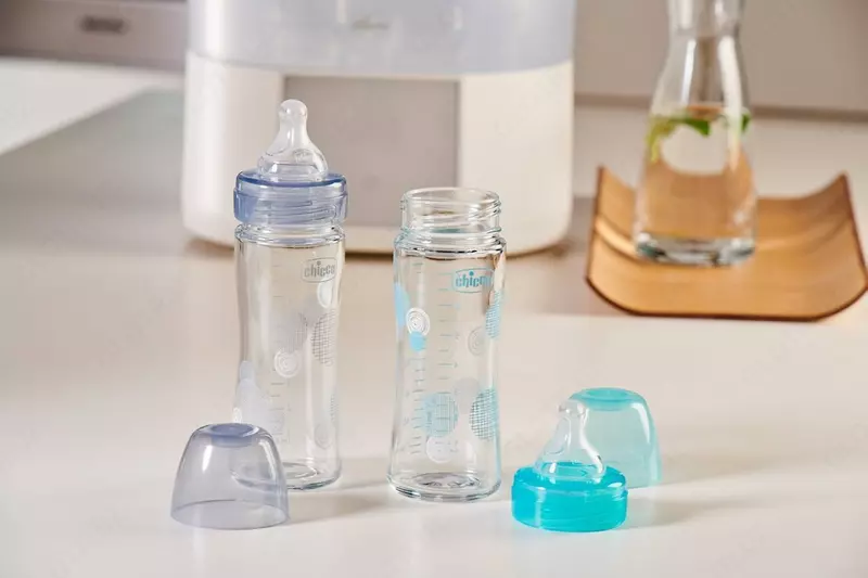 🍼 Бутылочка для кормления Well-Being, 240 мл, медленный поток, стекло