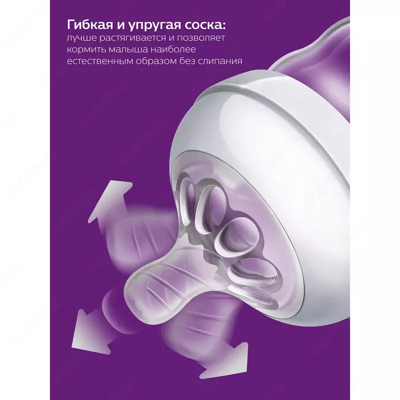 Бутылочка Philips Avent Natural2 Бегемотик 260мл с 1мес 🍼