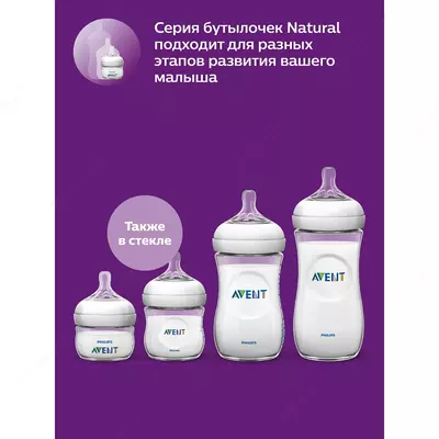 Бутылочка Philips Avent Natural2 Бегемотик 260мл с 1мес 🍼