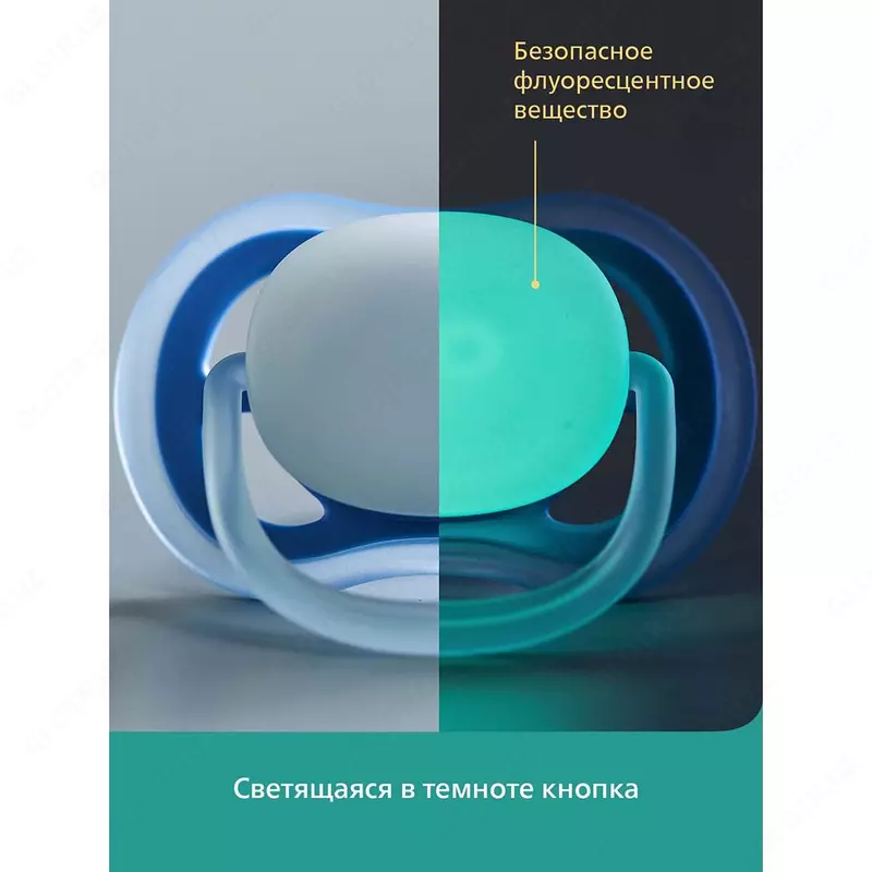 Пустышка Philips Avent ultra air night ночная с футляром для стерилизации с 0 до 6месяцев 2шт