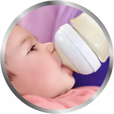 Philips Avent Набор бутылочек Natural 2х125 мл, 2х260 мл, щеточка и пустышка 6 шт.