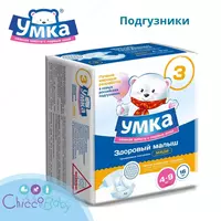 🐻‍❄️ Подгузники Умкa 3M 4-9кг 16шт