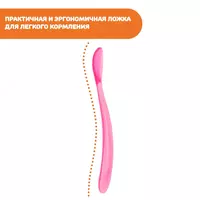  Chicco chaqaloq oziqlantiruvchi qoshiq yumshoq silikon  6 oydan 2 dona - 