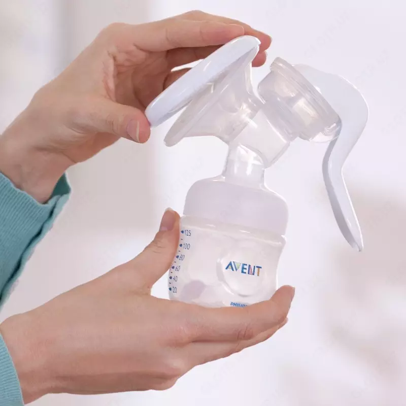 🍼 Ручной молокоотсос с бутылочкой Philips Avent Natural
