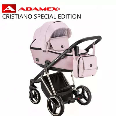 Коляска ADAMEX CRISTIANO Special Edition Leatherette 🇵🇱Польша, 3 в 1