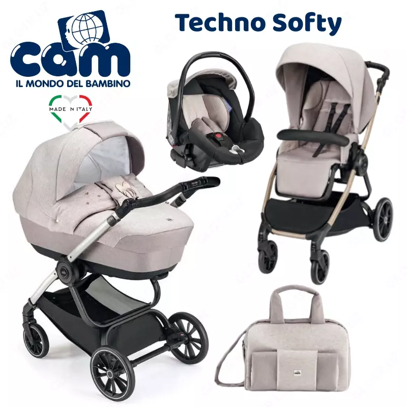 Коляска 3 в 1 Cam Techno Softy (Италия) цвет с515