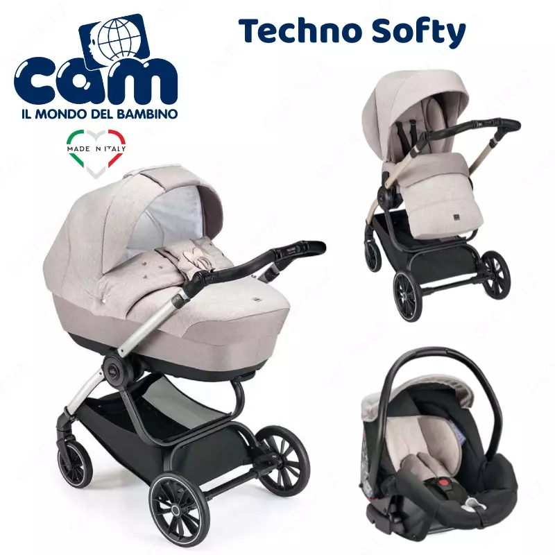 Коляска 3 в 1 Cam Techno Softy (Италия) цвет с515