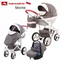 Коляска Adamex MONTE CARBON🇵🇱 3 в 1 (Польша)