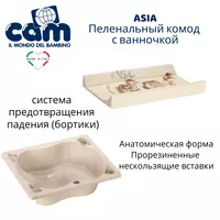 Комод с ванночкой 3 в 1 CAM Asia Италия - по запросу