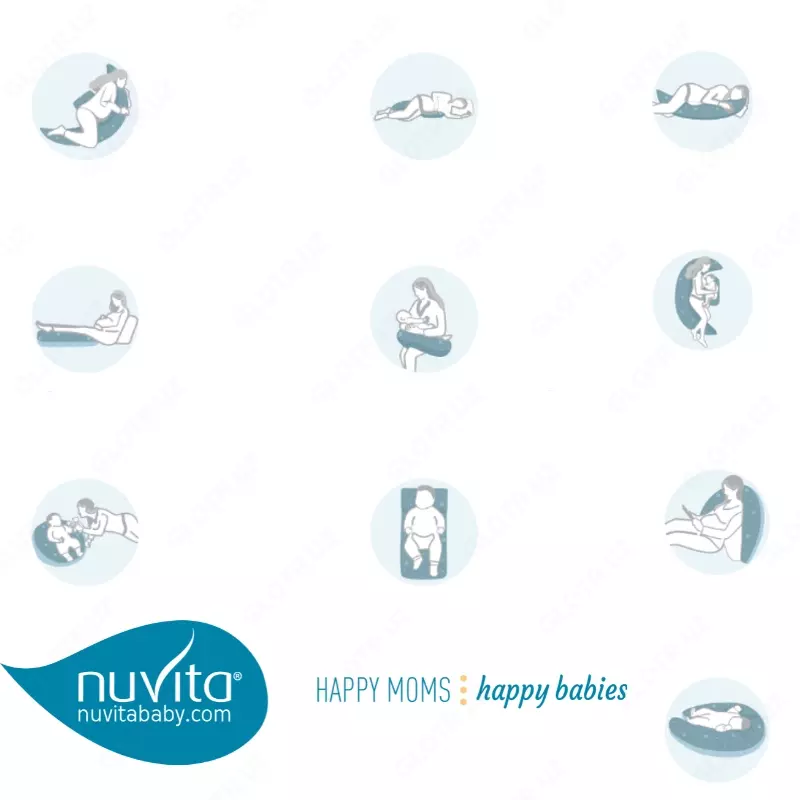 Nuvita Подушка для беременных и кормящих 🌙 DreamWizard 10in1