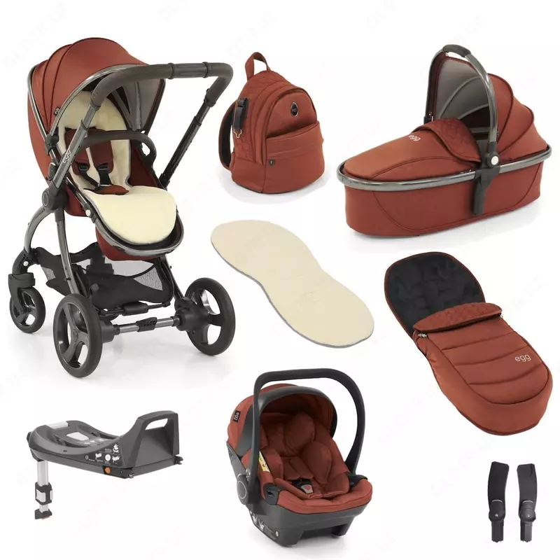 Коляска 3 в 1 EGG2 - РОСКОШНЫЕ КОЛЯСКИ ИЗ АНГЛИИ 🇬🇧 Премиум класса (Paprika)