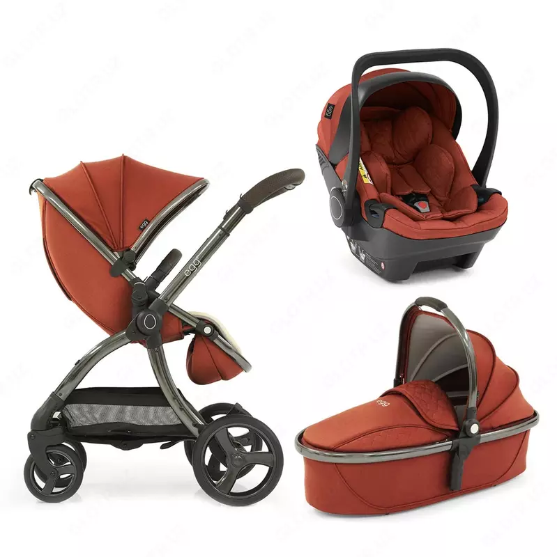 Коляска 3 в 1 EGG2 - РОСКОШНЫЕ КОЛЯСКИ ИЗ АНГЛИИ 🇬🇧 Премиум класса (Paprika)