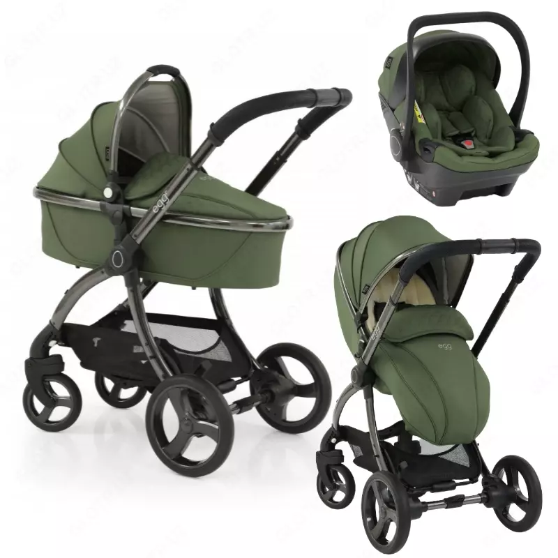 Коляска 3 в 1 EGG2 - РОСКОШНЫЕ КОЛЯСКИ ИЗ АНГЛИИ 🇬🇧 Премиум класса (Olive)