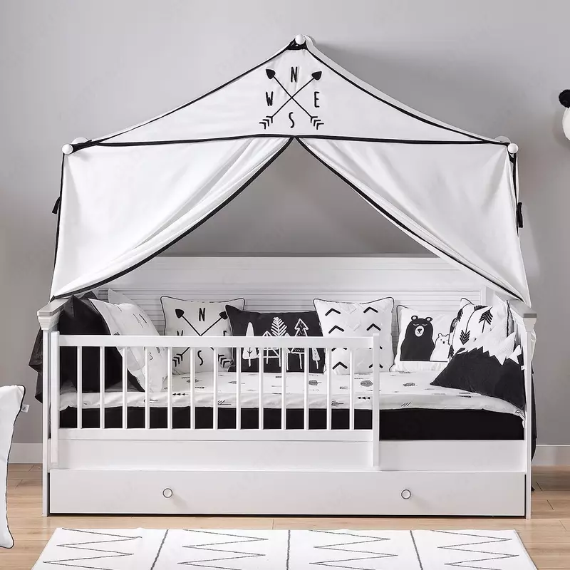 Кроватка-диванчик со съемным бортиком Nordic toddler ALMILA 🇹🇷 Турция