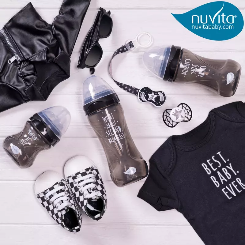 Бутылочка для кормления Nuvita Mimic Cool 250мл 3м+ Антиколиковая (Италия)