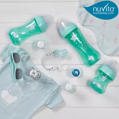 Бутылочка для кормления Nuvita Mimic Cool 250мл 3м+ Антиколиковая (Италия)