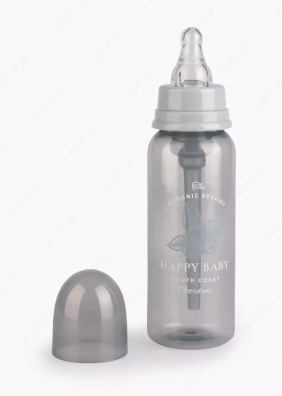 Kolikaga qarshi oziqlantiruvchi shisha, lateks nipel, Happy baby (Buyuk Britaniya) 250ml