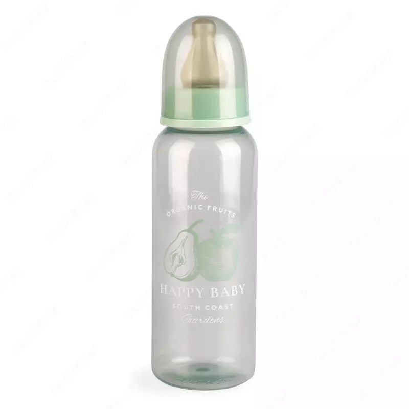 Kolikaga qarshi oziqlantiruvchi shisha, lateks nipel, Happy baby (Buyuk Britaniya) 250ml