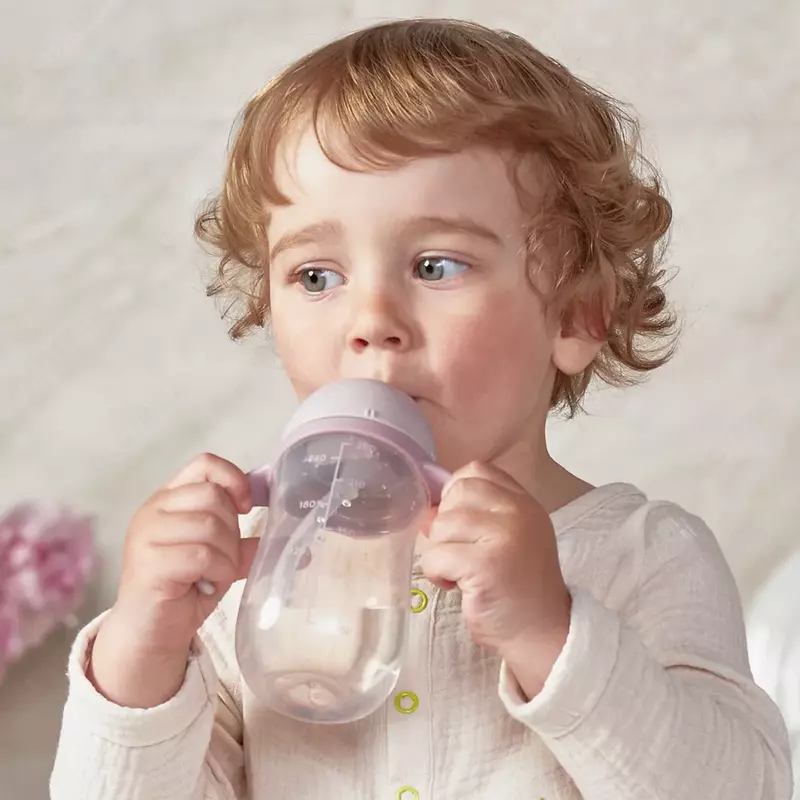 Поильник с трубочкой и ручками, силикон, 260 мл Happy baby (Великобритания)