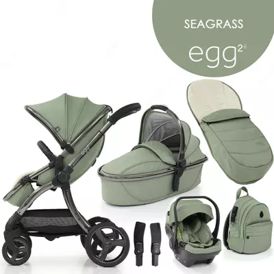 3-in-1 G2 aravachasi - Angliyadan premium hashamatli aravachalar (SeaGrass)