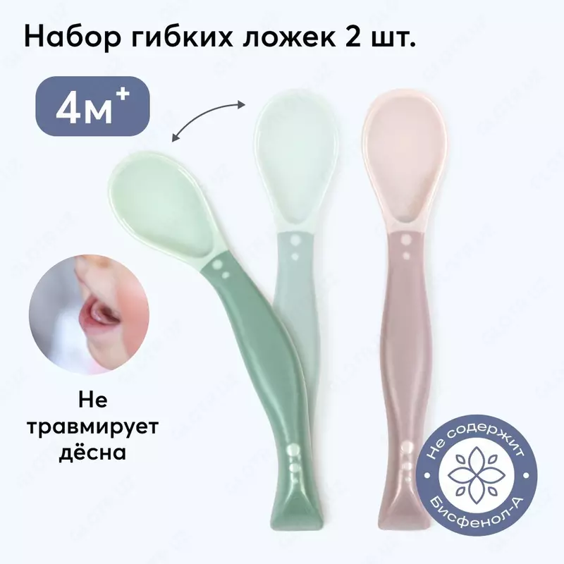 🥣 Набор посуды для детей: миска на присоске и ложка Happy Baby (Великобритания)