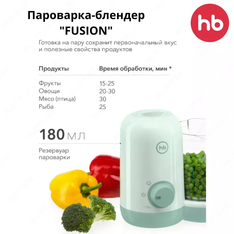 Пароварка-блендер "FUSION" Happy Baby (Великобритания)