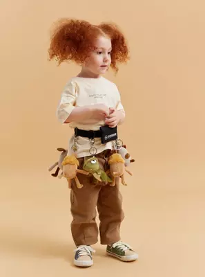 🦁Игрушка-брелок мягкая FRIENDLY ANIMALS | Happy baby (Великобритания) 0+