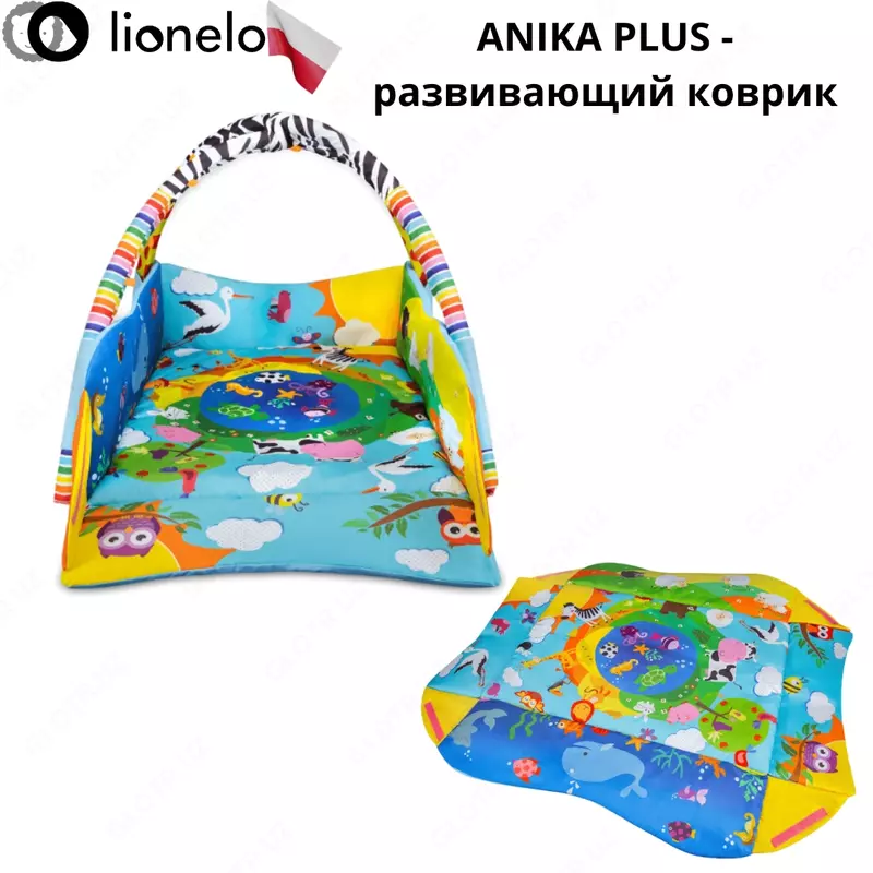 Развивающий коврик для малышей LO-Anika Plus от Lionelo🇵🇱 (Польша) 0+