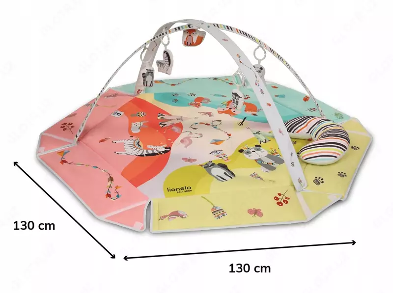 Развивающий коврик Lionelo Jenny Multicolor от Lionelo 🇵🇱0+