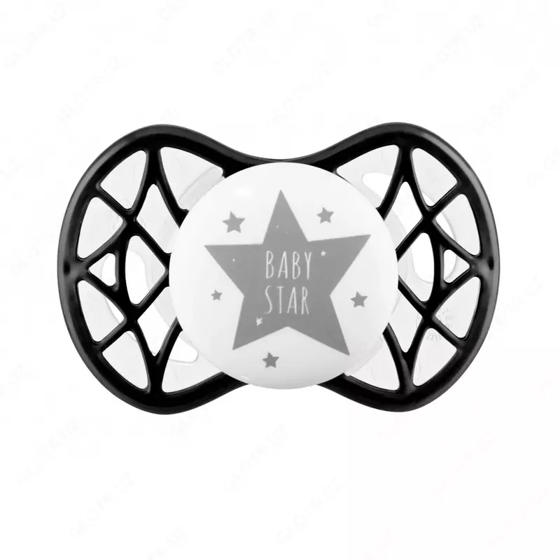 Simmetrik qo'g'irchoq Nuvita baby (Italiya) Air55 Cool 0m + "BABY STAR" qora