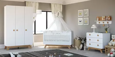 Комплект мебели для новорождённых "CUTE BABY" от ALIMILA 🇹🇷(Турция)