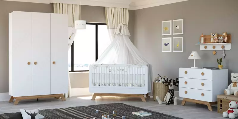 Комплект мебели для новорождённых "CUTE BABY" от ALIMILA 🇹🇷(Турция)