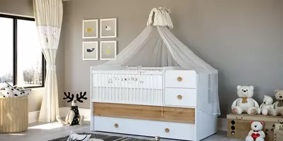 Комплект мебели для новорождённых "CUTE BABY" от ALIMILA 🇹🇷(Турция)