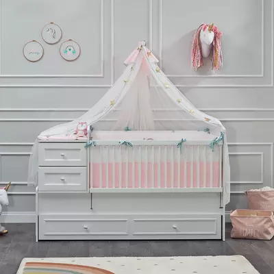 Almila yangi tug'ilgan chaqaloqlar uchun mebel to'plami "Lora Baby" (Turkiya)