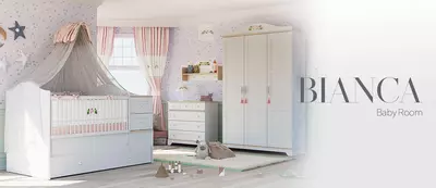 Almila "BIANCA BABY"yangi tug'ilgan chaqaloqlar uchun mebel to'plami