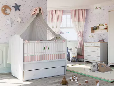 Almila "BIANCA BABY"yangi tug'ilgan chaqaloqlar uchun mebel to'plami