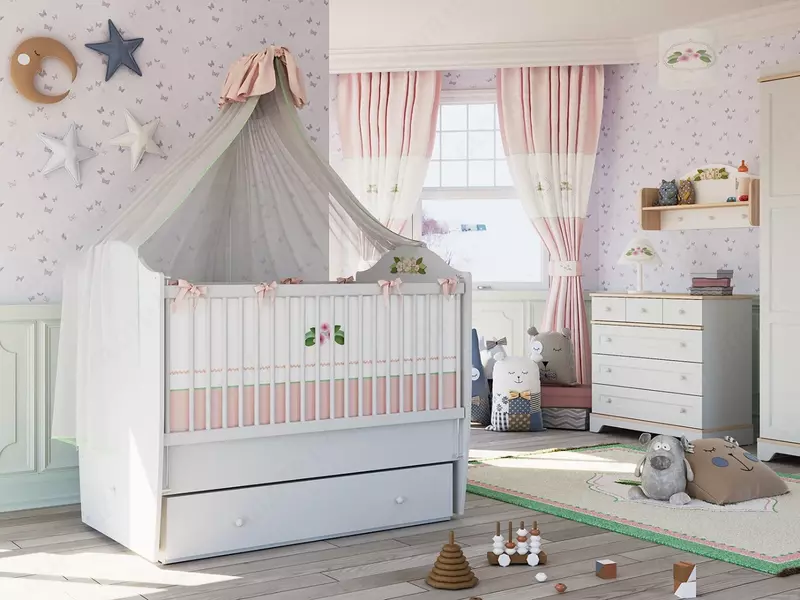 Almila "BIANCA BABY"yangi tug'ilgan chaqaloqlar uchun mebel to'plami